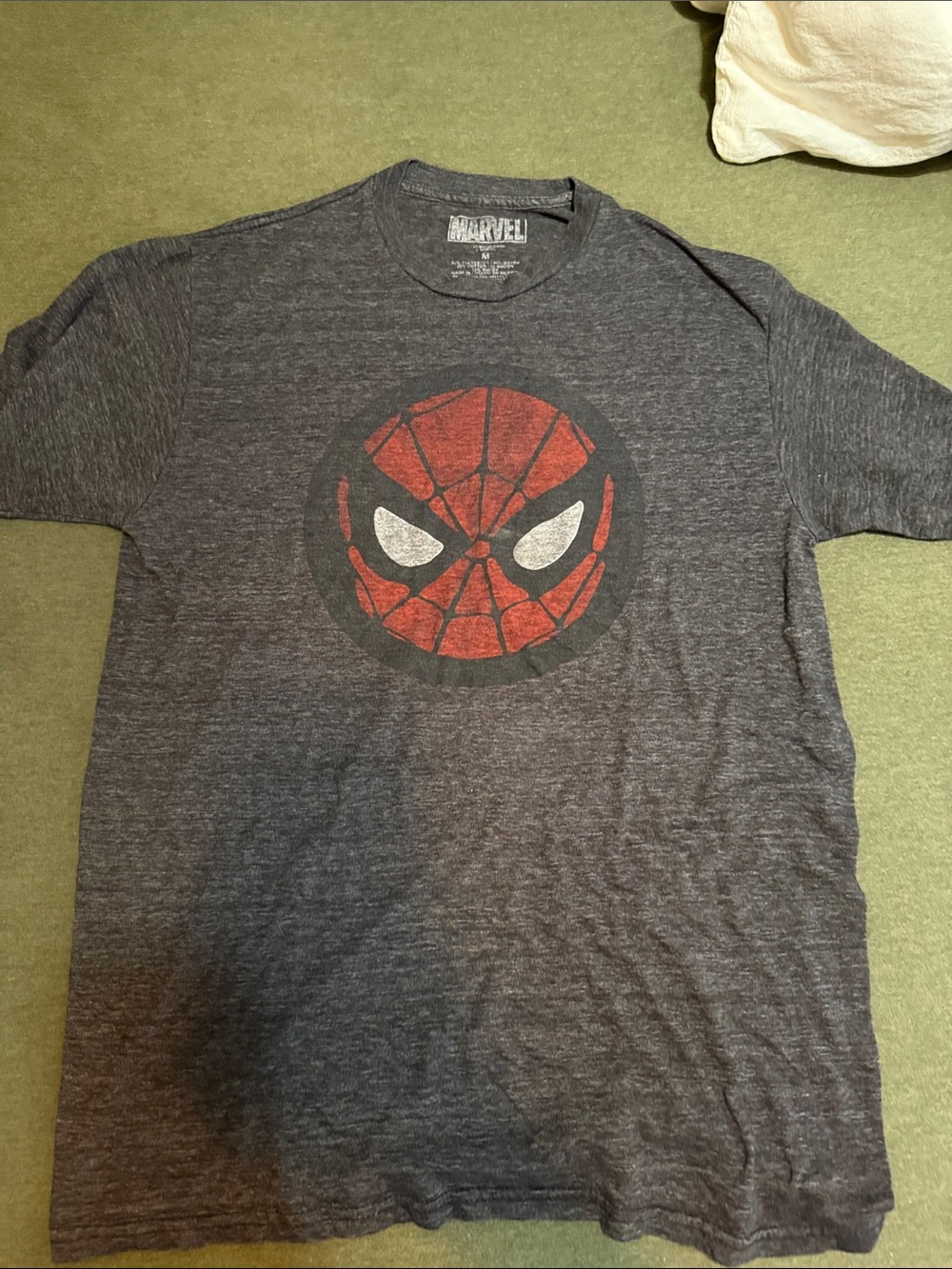 Marvel Spider-Man Graphic Tee - Dark Gray and Red